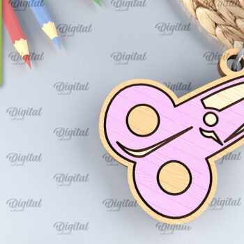 Intra απο ξύλο plywood 3mm-4mm πάχος – Σχολική Ξύλινη Μπρελόκ Κοπή Laser Δίασταση  5x5 cm INTRAFABR-96205475 - Image 1