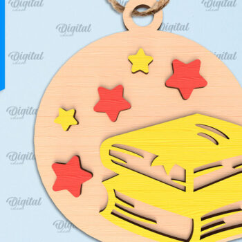 Intra απο ξύλο plywood 3mm-4mm πάχος – Σχολικό Ξύλινο Στολίδι Δίασταση  20x20 cm INTRAFABR-96740321 - Image 1