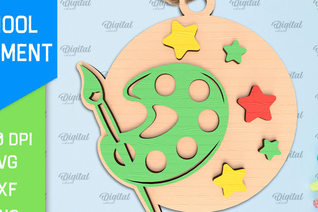 Intra απο ξύλο plywood 3mm-4mm πάχος – Σχολικό Ξύλινο Στολίδι Δίασταση  20x20 cm INTRAFABR-96735580