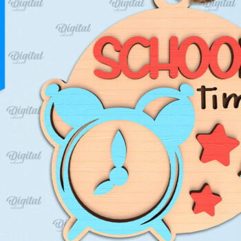 Intra απο ξύλο plywood 3mm-4mm πάχος – Σχολικό Ξύλινο Στολίδι Δίασταση  20x20 cm INTRAFABR-96739927 - Image 1