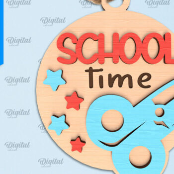 Intra απο ξύλο plywood 3mm-4mm πάχος – Σχολικό Ξύλινο Στολίδι Δίασταση  20x20 cm INTRAFABR-96740207 - Image 1