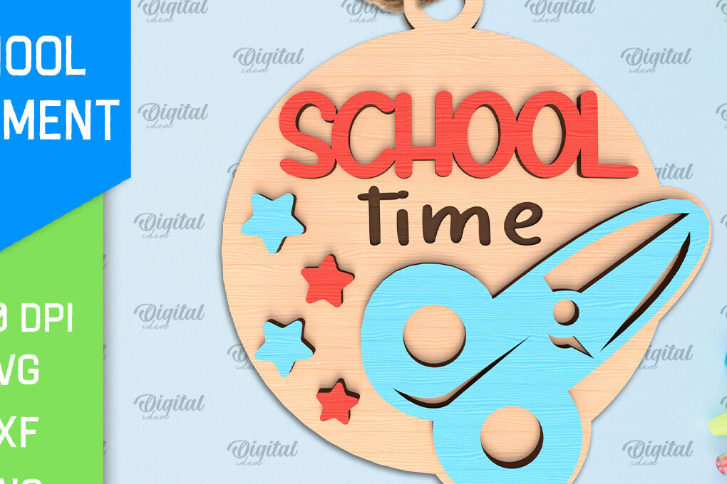 Intra απο ξύλο plywood 3mm-4mm πάχος – Σχολικό Ξύλινο Στολίδι Δίασταση  20x20 cm INTRAFABR-96740207