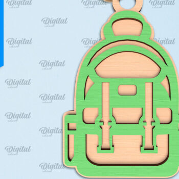 Intra απο ξύλο plywood 3mm-4mm πάχος – Σχολικό Ξύλινο Στολίδι Δίασταση  20x20 cm INTRAFABR-96740282 - Image 1