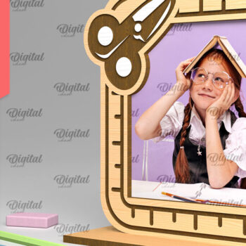 Intra απο ξύλο plywood 3mm-4mm πάχος – Σχολική ξύλινη κορνίζα φωτογραφιών Δίασταση  20x20 cm INTRAFABR-95644840 - Image 1