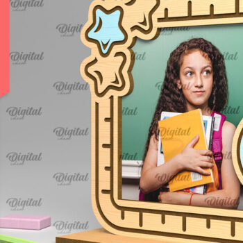 Intra απο ξύλο plywood 3mm-4mm πάχος – Σχολική ξύλινη κορνίζα φωτογραφιών Δίασταση  20x20 cm INTRAFABR-95644562 - Image 1