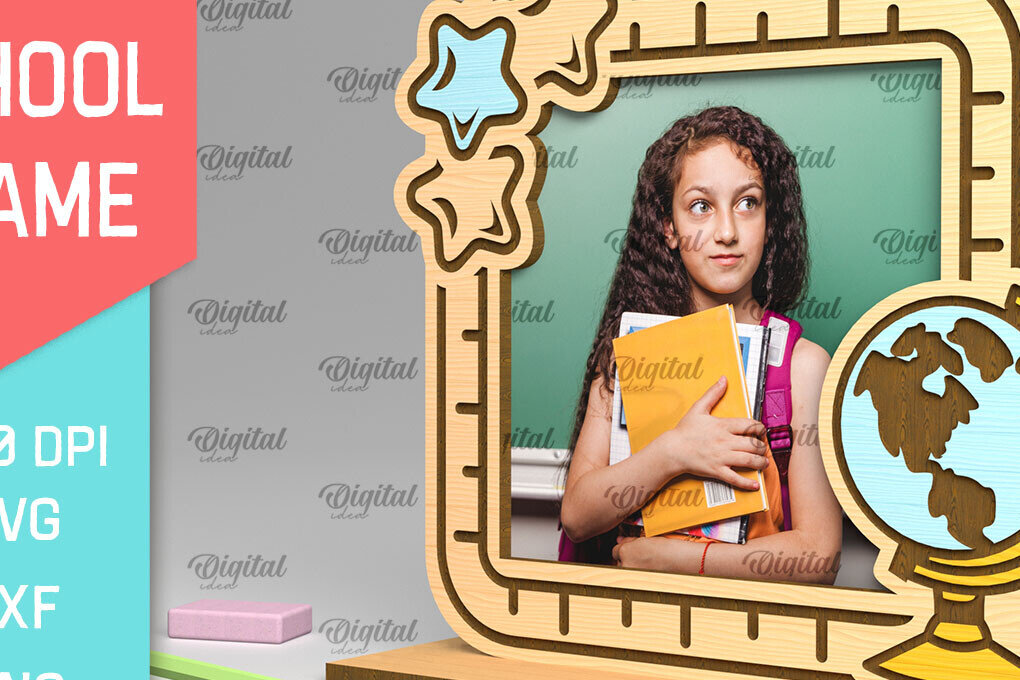 Intra απο ξύλο plywood 3mm-4mm πάχος – Σχολική ξύλινη κορνίζα φωτογραφιών Δίασταση  20x20 cm INTRAFABR-95644562