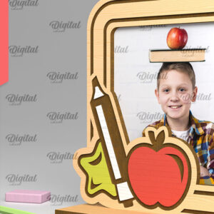 Intra απο ξύλο plywood 3mm-4mm πάχος – Σχολική ξύλινη κορνίζα φωτογραφιών Δίασταση  20x20 cm INTRAFABR-95644599