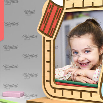 Intra απο ξύλο plywood 3mm-4mm πάχος – Σχολική ξύλινη κορνίζα φωτογραφιών Δίασταση  20x20 cm INTRAFABR-95644741 - Image 1