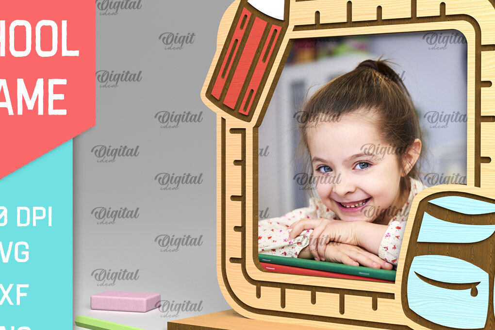 Intra απο ξύλο plywood 3mm-4mm πάχος – Σχολική ξύλινη κορνίζα φωτογραφιών Δίασταση  20x20 cm INTRAFABR-95644741