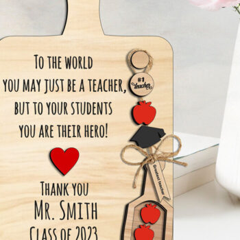 Intra απο ξύλο plywood 3mm-4mm πάχος – Scoop Teacher Cut Board School Gift Δίασταση  20x20 cm INTRAFABR-103442061 - Image 1