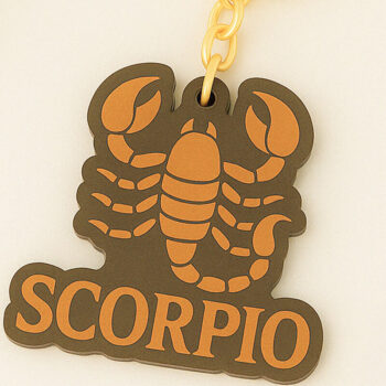 Intra απο ξύλο plywood 3mm-4mm πάχος – Scorpio Zodiac Keychain Δίασταση  5x5 cm INTRAFABR-120350517 - Image 1