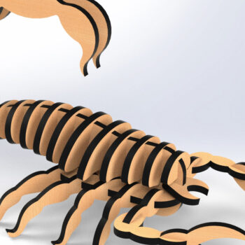 Intra απο ξύλο plywood 3mm-4mm πάχος – Αρχεία Scorpion 3D για Δίασταση  20x20 cm INTRAFABR-79772869 - Image 5