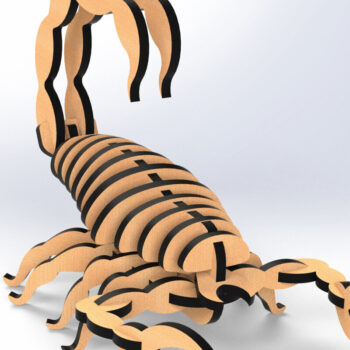Intra απο ξύλο plywood 3mm-4mm πάχος – Αρχεία Scorpion 3D για Δίασταση  20x20 cm INTRAFABR-79772869 - Image 6