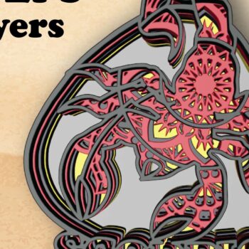 Intra απο ξύλο plywood 3mm-4mm πάχος – Scorpion , 5 στρώματα Δίασταση  20x20 cm INTRAFABR-30513764 - Image 1