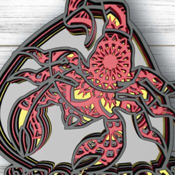 Intra απο ξύλο plywood 3mm-4mm πάχος – Scorpion , 5 στρώματα Δίασταση  20x20 cm INTRAFABR-30513764 - Image 4