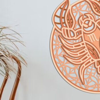 Intra απο ξύλο plywood 3mm-4mm πάχος – Αρχείο κομμένο για διακόσμηση τοίχου Scorpius Zodiac Δίασταση 40x30 cm INTRAFABR-100718890 - Image 3