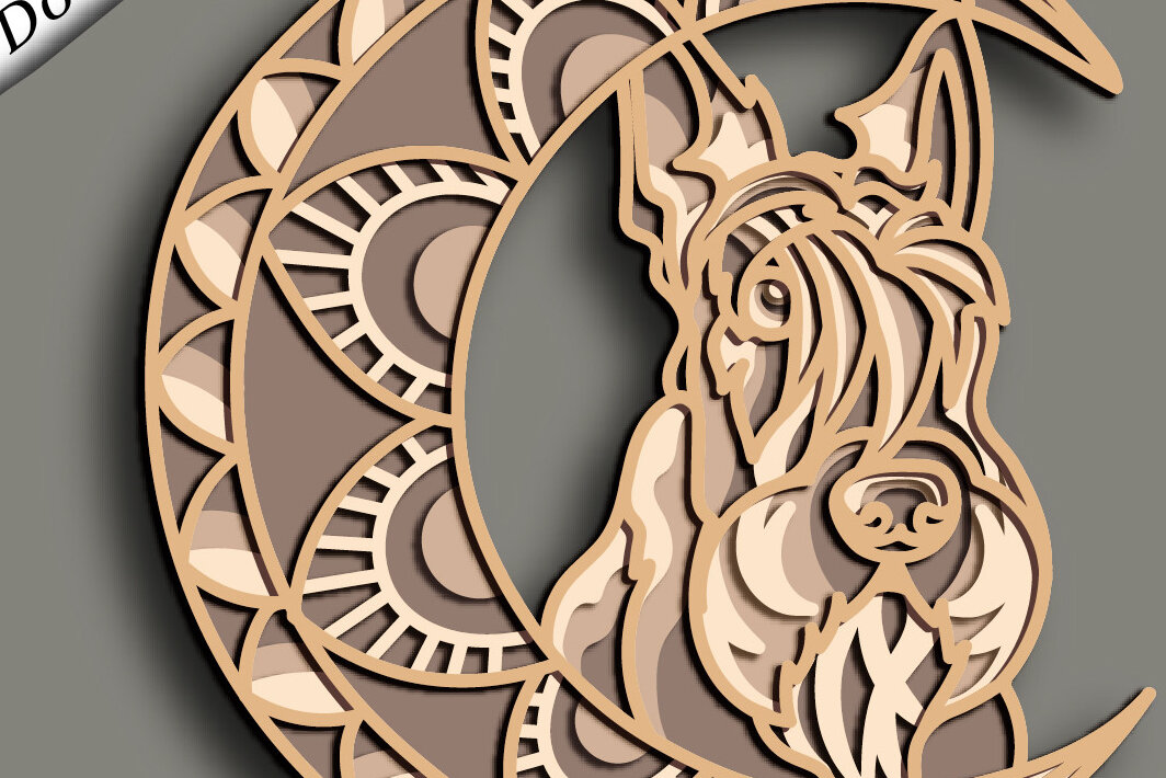 Intra απο ξύλο plywood 3mm-4mm πάχος – Σκωτσέζικο τεριέ Πολυστρωματικό Δίασταση  20x20 cm INTRAFABR-64136989