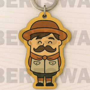 Intra απο ξύλο plywood 3mm-4mm πάχος – Αρχείο Scout Keychain Δίασταση  5x5 cm INTRAFABR-123329876