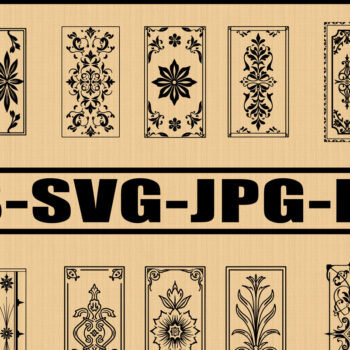 Intra απο ξύλο plywood 3mm-4mm πάχος – Scroll Flower Frame Δίασταση  45x45 cm INTRAFABR-123821782 - Image 1