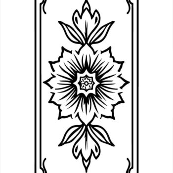 Intra απο ξύλο plywood 3mm-4mm πάχος – Scroll Flower Frame Δίασταση  45x45 cm INTRAFABR-123821782 - Image 5