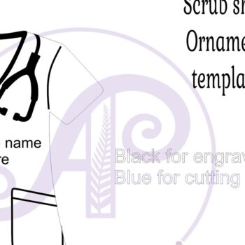 Intra απο ξύλο plywood 3mm-4mm πάχος – Scrubs Χριστουγεννιάτικο Στολίδι Δίασταση  20x20 cm INTRAFABR-81229842 - Image 2