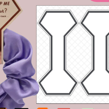 Intra απο ξύλο plywood 3mm-4mm πάχος – Πρότυπο ετικετών Scrunchie / Ετικέτες δώρων Δίασταση 20x20 cm INTRAFABR-73013951 - Image 1