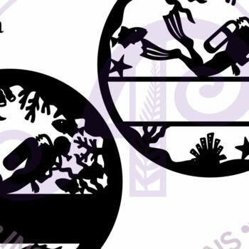 Intra απο ξύλο plywood 3mm-4mm πάχος – Scuba Diver Two Layer Name Δίασταση  20x20 cm INTRAFABR-98013332 - Image 4