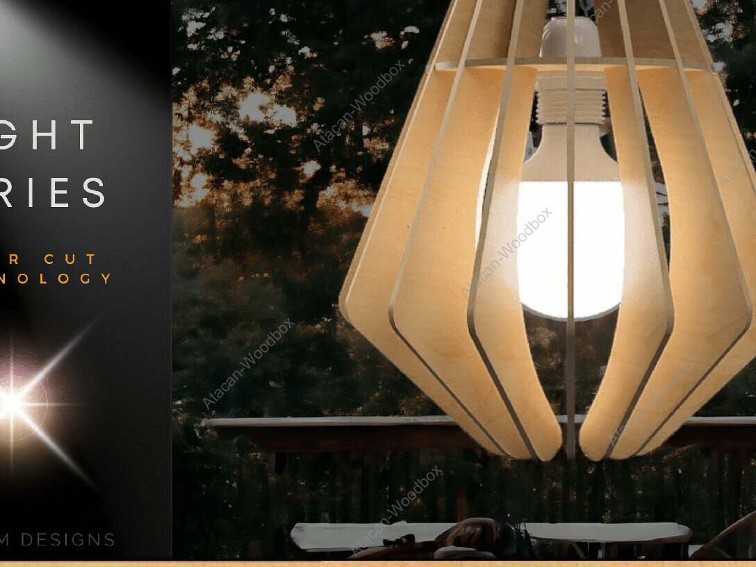 Intra απο ξύλο plywood 3mm-4mm πάχος – Γλυπτικό Ξύλινο Κρεμαστό Φωτιστικό Laser Cu Δίασταση  20x20 cm INTRAFABR-91109563