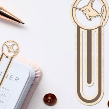 Intra απο ξύλο plywood 3mm-4mm πάχος – Θαλασσινό ζώο σελιδοδείκτης Χαρτοκόψιμο με λέιζερ Δίασταση  20x20 cm INTRAFABR-96564474 - Image 1