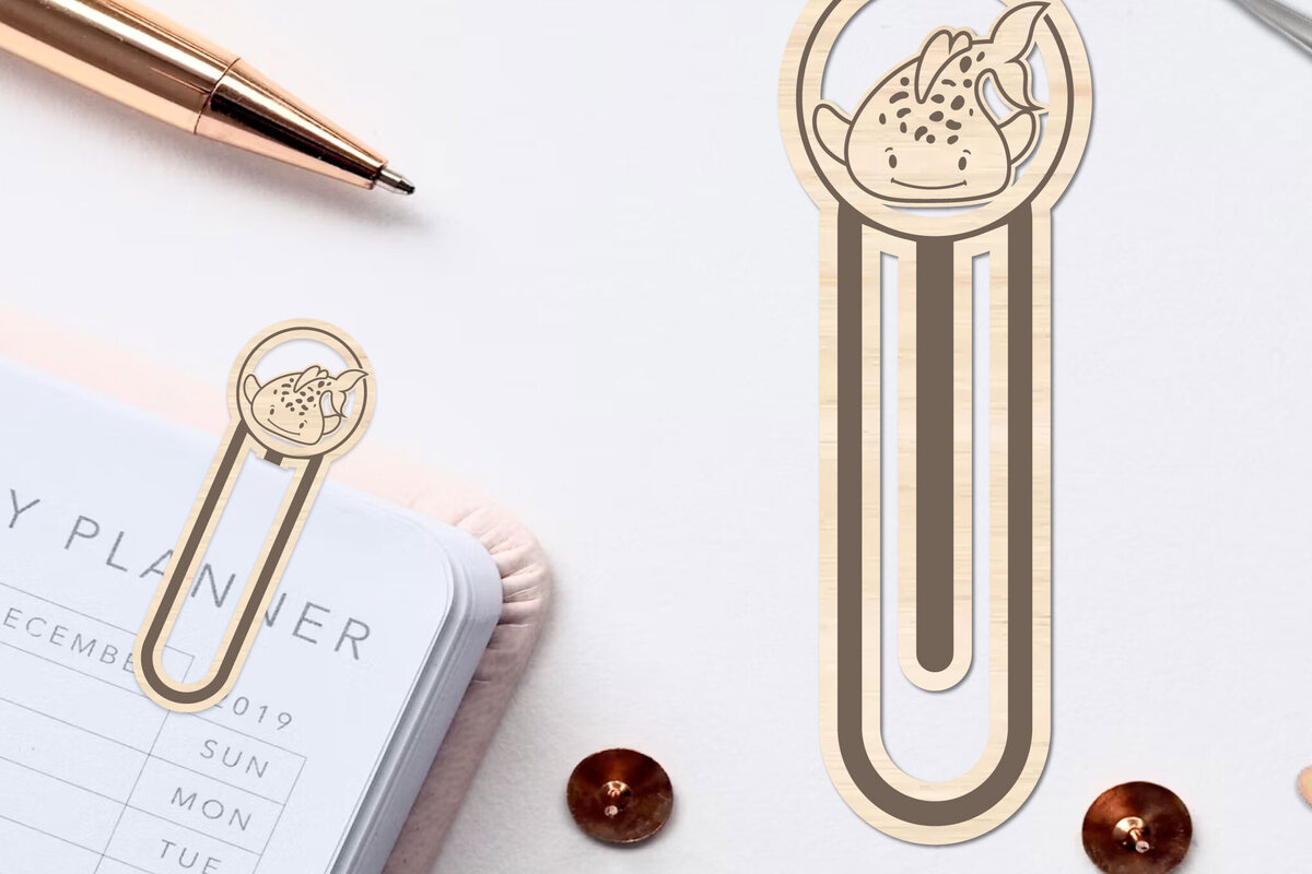 Intra απο ξύλο plywood 3mm-4mm πάχος – Θαλασσινό ζώο σελιδοδείκτης Χαρτοκόψιμο με λέιζερ Δίασταση  20x20 cm INTRAFABR-96564567