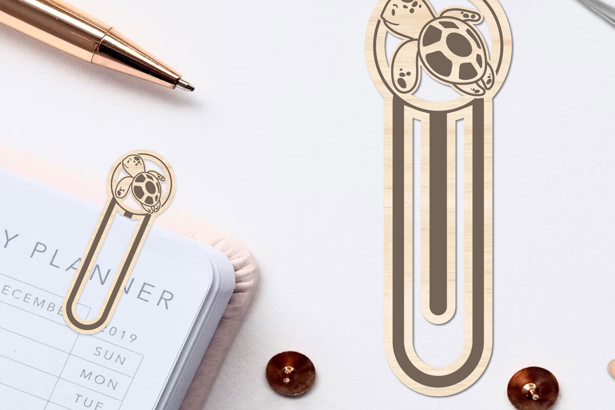 Intra απο ξύλο plywood 3mm-4mm πάχος – Θαλασσινό ζώο σελιδοδείκτης Χαρτοκόψιμο με λέιζερ Δίασταση  20x20 cm INTRAFABR-96565557