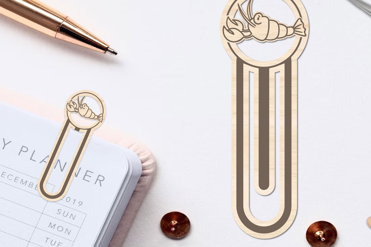 Intra απο ξύλο plywood 3mm-4mm πάχος – Θαλασσινό ζώο σελιδοδείκτης Χαρτοκόψιμο με λέιζερ Δίασταση  20x20 cm INTRAFABR-96563924