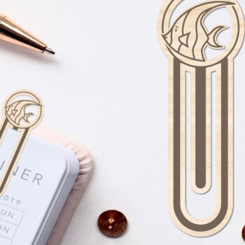 Intra απο ξύλο plywood 3mm-4mm πάχος – Θαλασσινό ζώο σελιδοδείκτης Χαρτοκόψιμο με λέιζερ Δίασταση  20x20 cm INTRAFABR-96564039 - Image 1