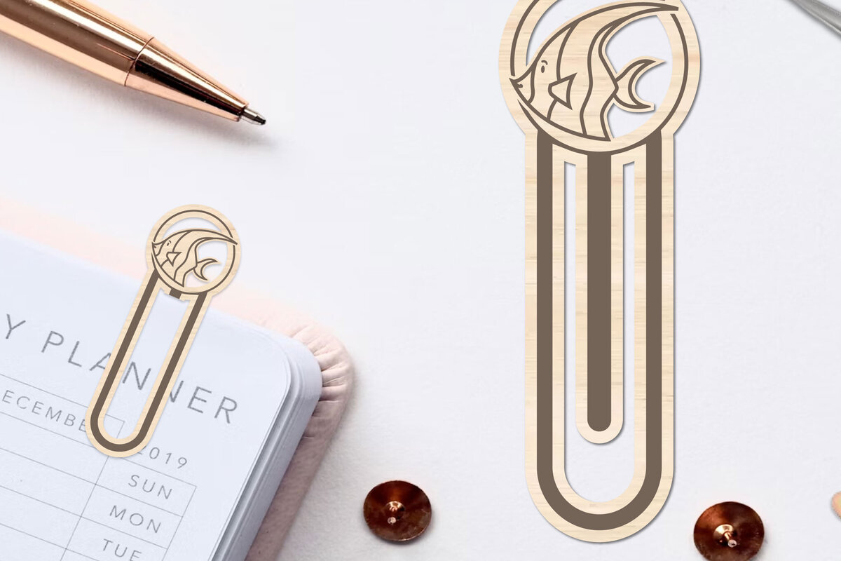 Intra απο ξύλο plywood 3mm-4mm πάχος – Θαλασσινό ζώο σελιδοδείκτης Χαρτοκόψιμο με λέιζερ Δίασταση  20x20 cm INTRAFABR-96564039