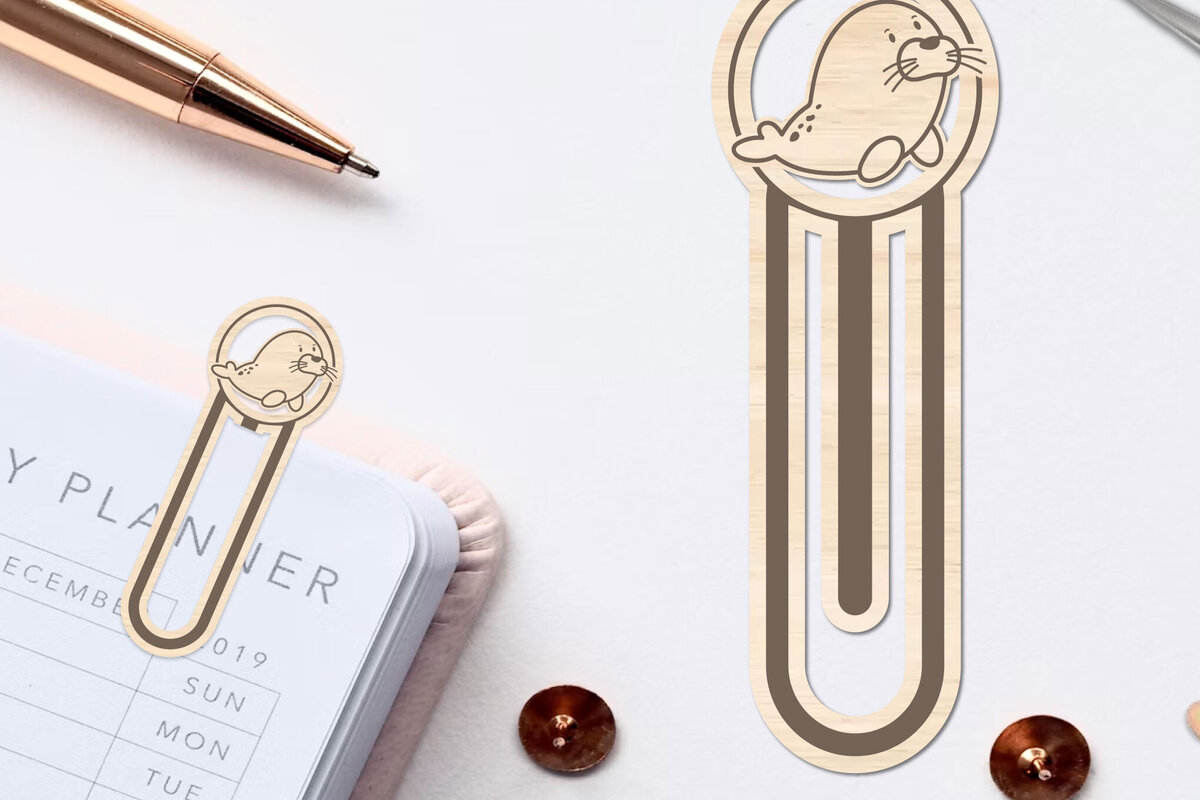 Intra απο ξύλο plywood 3mm-4mm πάχος – Θαλασσινό ζώο σελιδοδείκτης Χαρτοκόψιμο με λέιζερ Δίασταση  20x20 cm INTRAFABR-96563555