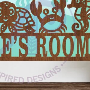 Intra απο ξύλο plywood 3mm-4mm πάχος – Πινακίδα ονόματος σκηνής θαλάσσιου ζώου 3 Layer Δίασταση  20x20 cm INTRAFABR-96776404