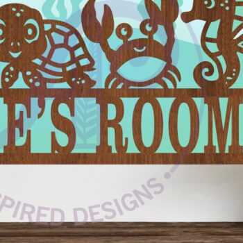 Intra απο ξύλο plywood 3mm-4mm πάχος – Πινακίδα ονόματος σκηνής θαλάσσιου ζώου 3 Layer Δίασταση  20x20 cm INTRAFABR-96776404 - Image 1