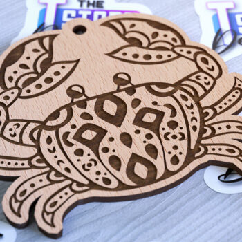 Intra απο ξύλο plywood 3mm-4mm πάχος – Στολίδια με θαλάσσια ζώα | Ωκεανός Δίασταση  20x20 cm INTRAFABR-93334855 - Image 2