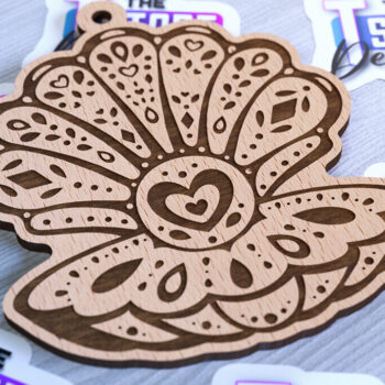 Intra απο ξύλο plywood 3mm-4mm πάχος – Στολίδια με θαλάσσια ζώα | Ωκεανός Δίασταση  20x20 cm INTRAFABR-93334855 - Image 3