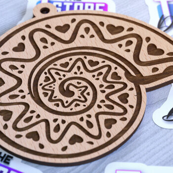 Intra απο ξύλο plywood 3mm-4mm πάχος – Στολίδια με θαλάσσια ζώα | Ωκεανός Δίασταση  20x20 cm INTRAFABR-93334855 - Image 6