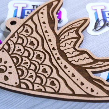 Intra απο ξύλο plywood 3mm-4mm πάχος – Στολίδια με θαλάσσια ζώα | Ωκεανός Δίασταση  20x20 cm INTRAFABR-93334855 - Image 7