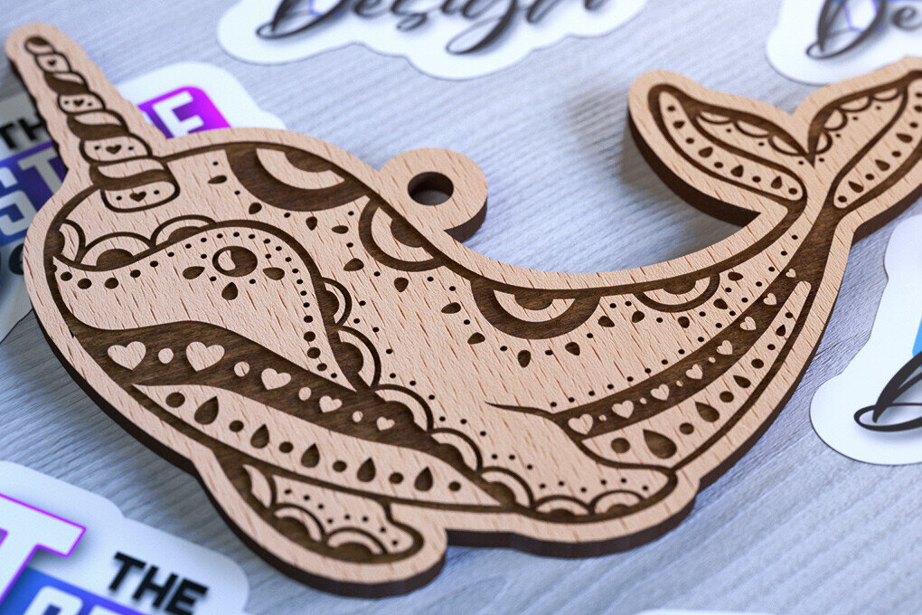 Intra απο ξύλο plywood 3mm-4mm πάχος – Στολίδια με θαλάσσια ζώα | Ωκεανός Δίασταση  20x20 cm INTRAFABR-93334808