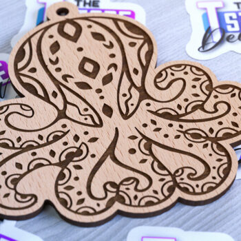 Intra απο ξύλο plywood 3mm-4mm πάχος – Στολίδια με θαλάσσια ζώα | Ωκεανός Δίασταση  20x20 cm INTRAFABR-93334827 - Image 1