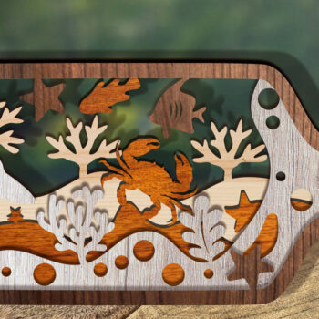 Intra απο ξύλο plywood 3mm-4mm πάχος – ΠακέτοBottle Sea Δίασταση  20x20 cm INTRAFABR-111847666 - Image 10