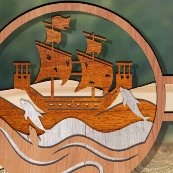 Intra απο ξύλο plywood 3mm-4mm πάχος – ΠακέτοBottle Sea Δίασταση  20x20 cm INTRAFABR-111847666 - Image 16