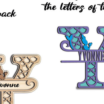 Intra απο ξύλο plywood 3mm-4mm πάχος – Sea Decor Letter Y Ocean Alphabet Δίασταση  20x20 cm INTRAFABR-122680319 - Image 3