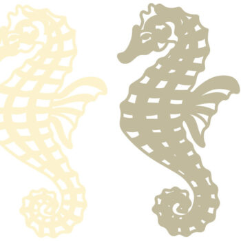 Intra απο ξύλο plywood 3mm-4mm πάχος – Sea Horse Multilayer/3d Layered Δίασταση  20x20 cm INTRAFABR-67067661 - Image 2