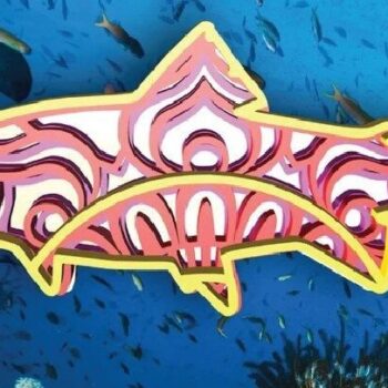 Intra απο ξύλο plywood 3mm-4mm πάχος – Θαλάσσια ζωή, Δελφίνι, ψάρι, Θαλάσσιο Άλογο Δίασταση  20x20 cm INTRAFABR-31269454 - Image 2