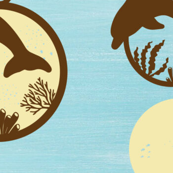 Intra απο ξύλο plywood 3mm-4mm πάχος – Αρχεία κοπής με λέιζερ Sea Life Ornament Δίασταση  20x20 cm INTRAFABR-69515282 - Image 2