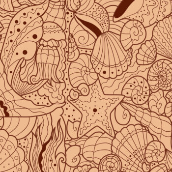 Intra απο ξύλο plywood 3mm-4mm πάχος – Πρότυπο κοπής ζωγραφικής SEA PUZZLE για παιδιά Δίασταση  20x20 cm INTRAFABR-25158575 - Image 2